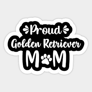 Cute Golden Retriever Mom Goldie Dad Love Dog Puppy Sticker